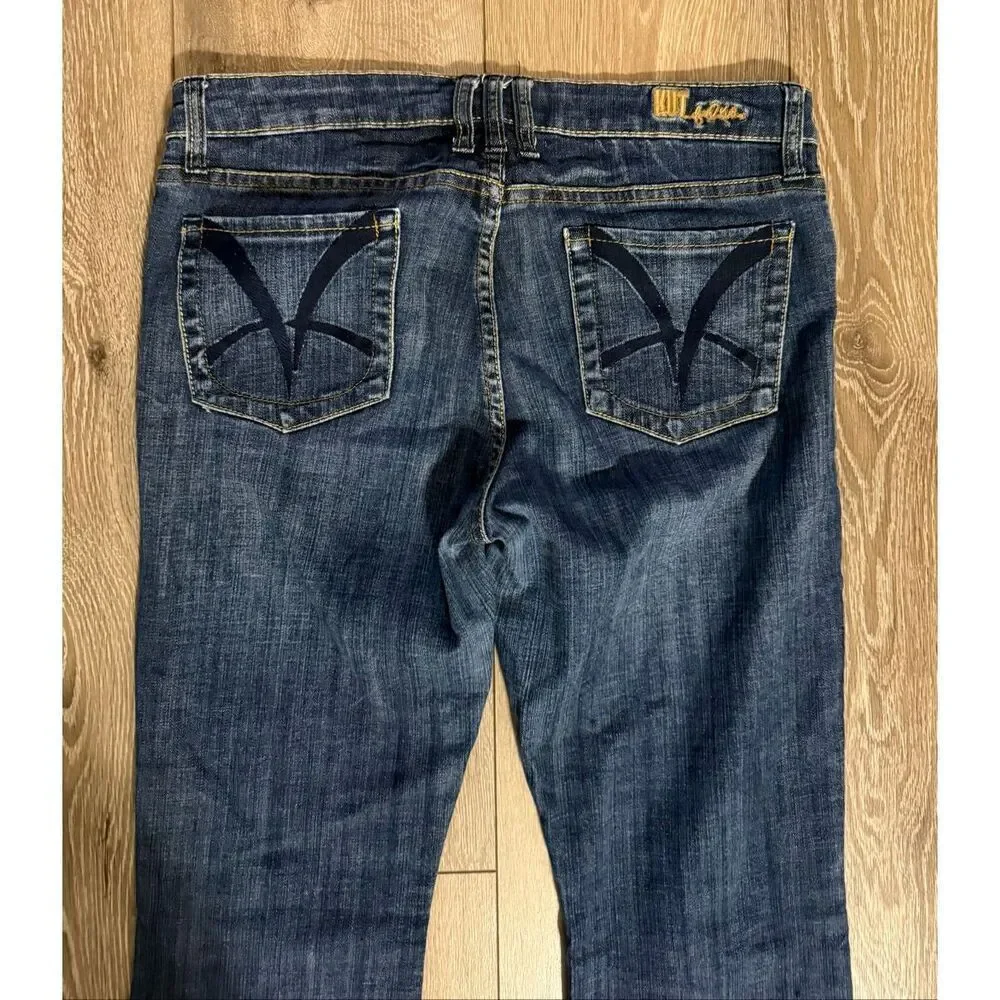 Kut From The Kloth Womens Size 12 Bootcut Jeans Dark Wash Denim Y2K Western Boho